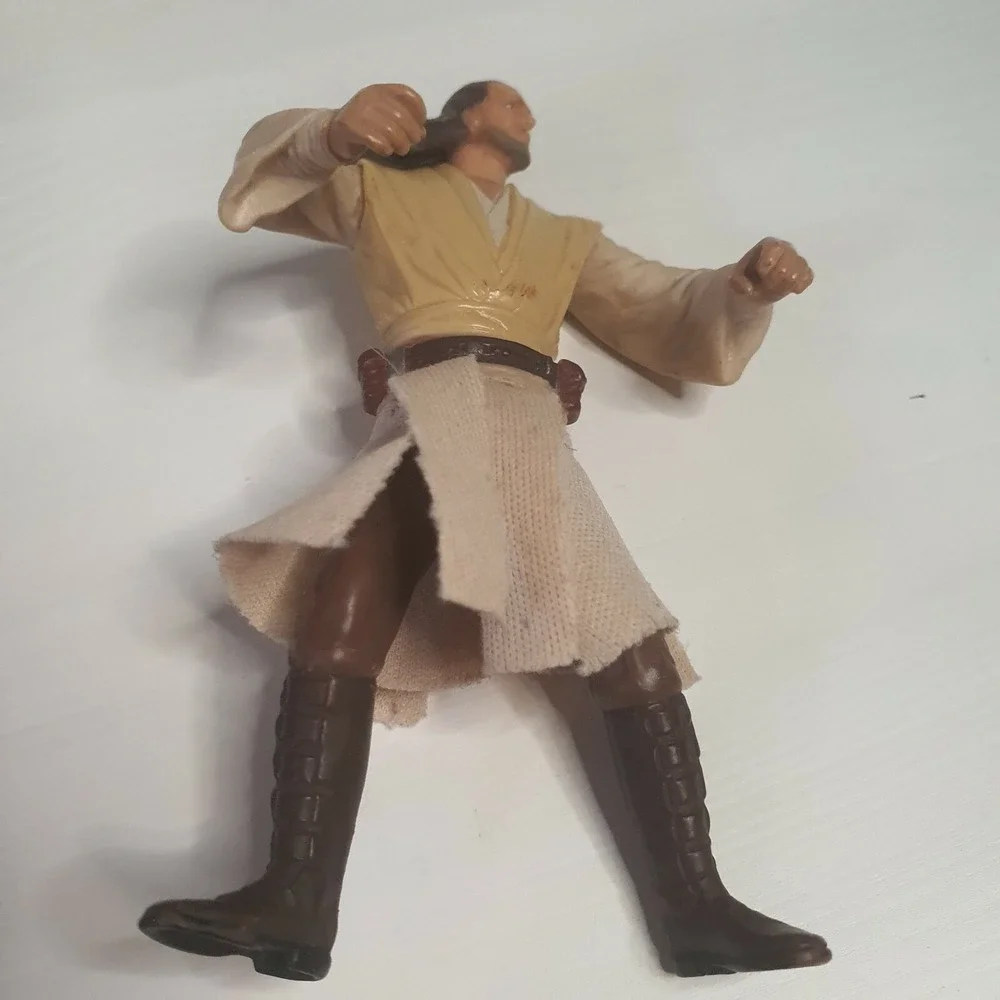 Star Wars Episode I Qui-Gon Jinn Action Figure Jedi Master 4' Hasbro Toys Legacy